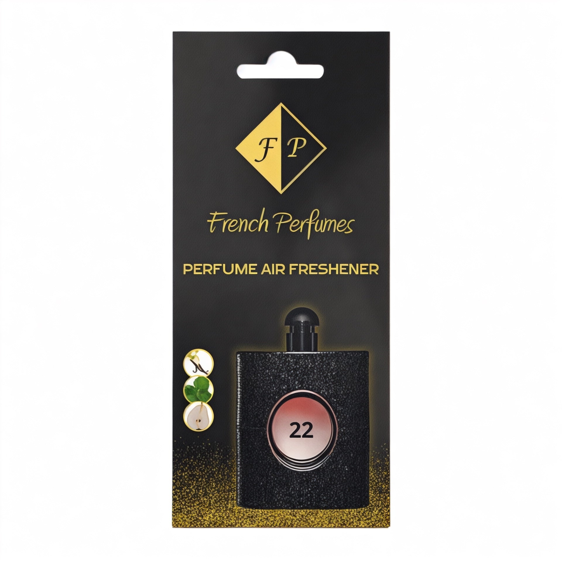 Pakabinamas automobilio kvapas įkvėptas Yves Saint Laurent - Black Opium